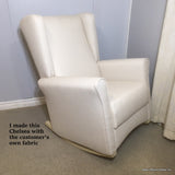Chelsea Wingback Rocker Features Wide Rounded Arms MADE IN CANADA!