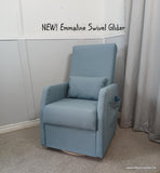 Emmaline Swivel Glider With Canvas Fabric NEW! Made In Canada 35 Colours available