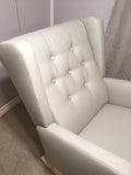 Great Deal! Manhattan Wingback Rocker With Button-Tufted Back (7 buttons)