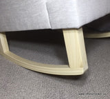 Jamestown Wingback With Oatmeal Linen & Buttons A Fantastic Neutral Look