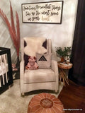 Brooklyn Wingback Rocker With Oatmeal Linen Made In Canada!