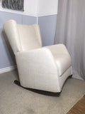 Brooklyn Wingback Rocker With Oatmeal Linen Made In Canada!