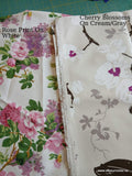 Brooklyn Wingback Rocker With Two Floral Fabrics, Cherry Blossoms & Roses