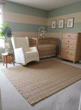 DECEMBER SPECIAL Brooklyn Wingback Rocker With Natural Canvas Fabric