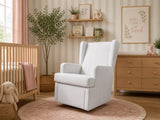 Charlotte Swivel Glider With Performance Fabric In Salt - MADE IN CANADA!