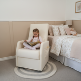 Emmaline Swivel Glider With Denim Or Canvas Fabric NEW! Made In Canada 35 Colours available