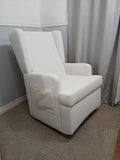 Charlotte Glider With Performance Fabric In Salt - MADE IN CANADA!  Quality & Value