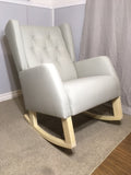 Great Deal! Manhattan Wingback Rocker With Button-Tufted Back (7 buttons)