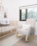 Naptime With Oatmeal Linen Modern Rocking Chair
