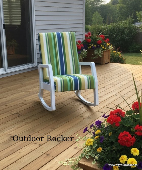 Indoor/Outdoor Rocking Chair Perfect for Porch, Patio, Deck Sunny Enjo ...