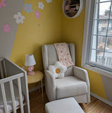 Brooklyn Wingback Rocker With Oatmeal Linen MADE IN CANADA
