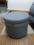 Round Storage Ottoman