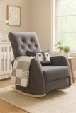 Brooklyn Glamour Model  Rocking Chair Rocker New Moms Baby Shower  Luxe Fabric