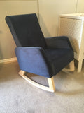 Luxe Up Your Room With A Naptime Rocker In Velvet - Super Soft! FREESHIPPING!